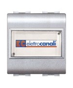 Ferramenta1.com | Life 4025 tec pulsante c/portanome argento sat - PZ 6