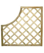 Ferramenta1.com | Grigliato pino impregnato 35  90xh 90 cm sagomato - PZ 1