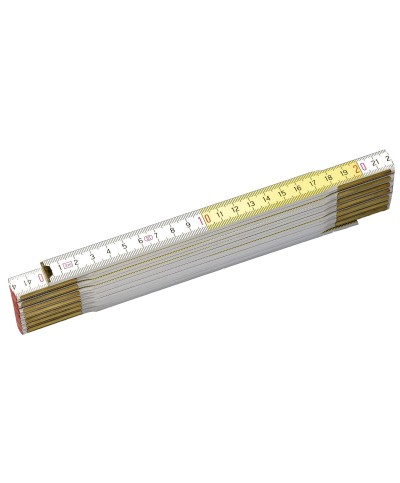 Ferramenta1.com | St doppio metro aste legno anti uv 3 mm bian gial - PZ 10