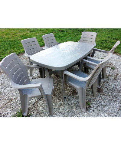 Ferramenta1.com | Tavolo resina cleopatra c/incrocio 136x82 cm tort - PZ 1