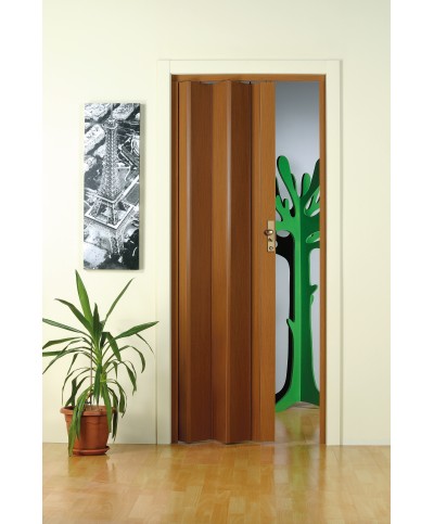 Ferramenta1.com | Porta a soffietto maya 83x214 cm legno scuro - PZ 1
