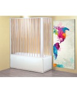 Ferramenta1.com | Parete vasca a soffietto 2 lati 70x170-140xh150 cm - PZ 1