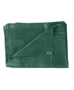 Ferramenta1.com | Telone pe pesante c/occhioli 110 g verde  6 x 10 m - PZ 2