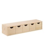 Ferramenta1.com | Cassettiera mini 5 cassetti 56x13xh12 cm - PZ 4