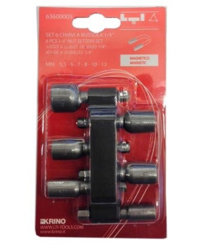 Ferramenta1.com | Lti set 6 inserti a bussola magnetici - CF 1