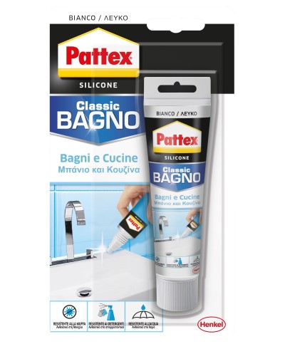 Ferramenta1.com | Pattex silicone classic bagni e cucine 50 ml - PZ 12