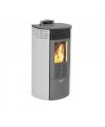 Ferramenta1.com | Stufa pellet ventil  8.7kw king round12 bianco - PZ 1
