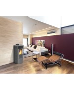 Ferramenta1.com | Stufa pellet ventil  8.7kw king round12 antracite - PZ 1