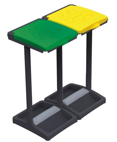 Ferramenta1.com | Pattumiera portasacchi a due coperchi - PZ 1