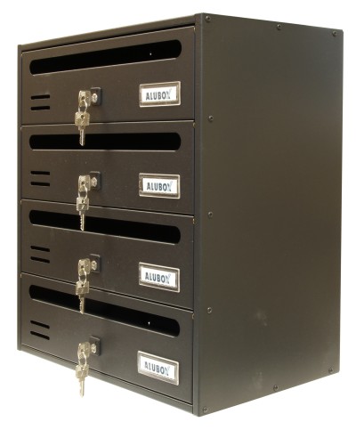 Ferramenta1.com | Cassetta postale alubox cubo/r 4 38,5x25x43 gr ghisa - PZ 1