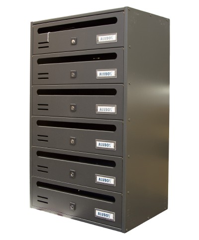 Ferramenta1.com | Cassetta postale alubox cubo/r 6 38,5x25x63 gr ghisa - PZ 1