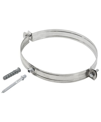 Ferramenta1.com | Collare inox c/tassello p/tubo stufa 10cm - PZ 10