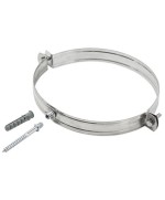 Ferramenta1.com | Collare inox c/tassello p/tubo stufa 10cm - PZ 10