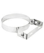 Ferramenta1.com | Collare inox c/staffa p/tubo stufa 30cm - PZ 1