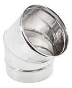 Ferramenta1.com | Gomito inox aisi 304 45 d 15 cm - PZ 2