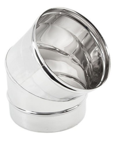 Ferramenta1.com | Gomito inox aisi 304 45 d 25 cm - PZ 2