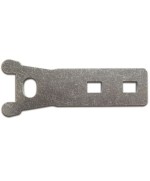 Ferramenta1.com | Portalucchetto piano oriz acc zinc 8x155 mm - PZ 2