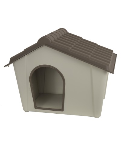 Ferramenta1.com | Cuccia per cani resina 79x59,2x60,8 cm tortora beige - PZ 3