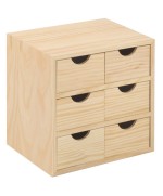 Ferramenta1.com | Cassettiera mini 6 cassetti 28x20xh28 cm - PZ 1