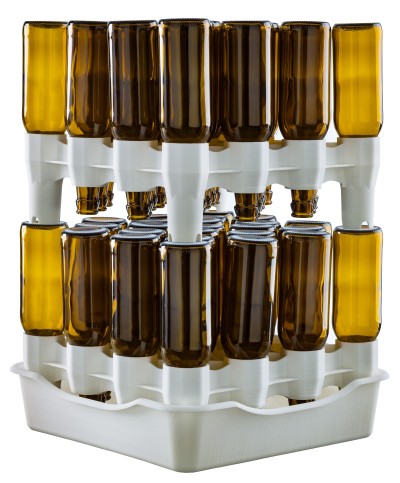 Ferramenta1.com | Scolabottiglie a 2 moduli e bacinella per 32 bott - PZ 1