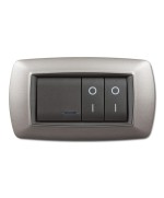 Ferramenta1.com | Placca life living plast acciaio satinato 4p - PZ 1