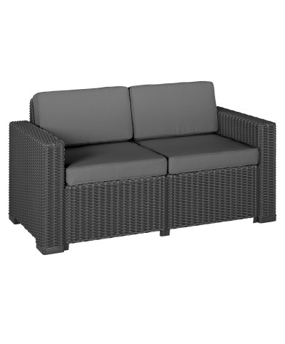 Ferramenta1.com | Allibert california divano 2 p c/cuscini graphite - PZ 1