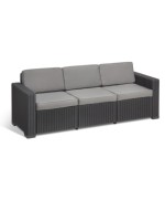 Ferramenta1.com | Allibert california divano 3 p c/cuscini graphite - PZ 1