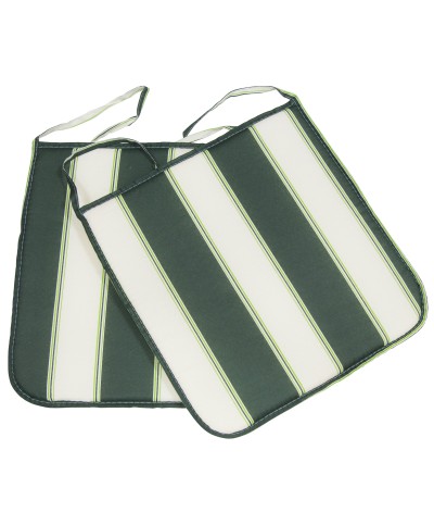 Ferramenta1.com | Cuscino panarea cm.39x39x2  rigato verde - PZ 4