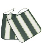 Ferramenta1.com | Cuscino panarea cm.39x39x2  rigato verde - PZ 4