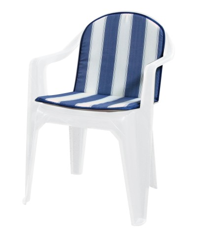 Ferramenta1.com | Cuscino schienale basso double rigato blu - PZ 8