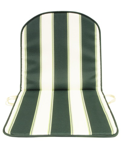 Ferramenta1.com | Cuscino schienale basso double rigato verde - PZ 8