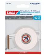 Ferramenta1.com | Nastro biadesivo tesa powerbond intonaco 19mmx1,5m - PZ 10