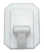 Ferramenta1.com | Bl gancio adesivo gigante plast bianco 2 pz - BL 5