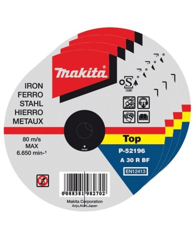 Ferramenta1.com | Makita conf.50 dischi per ferro 115x1,0x22 - CF 1