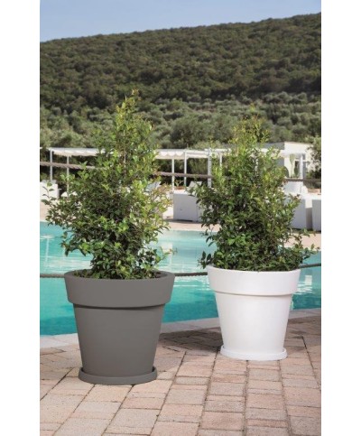 Ferramenta1.com | Sottovaso d 35 cm per vaso gemma d 50 cm bianco - PZ 1