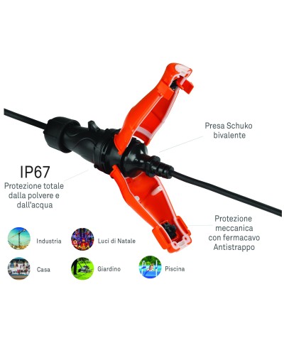 Ferramenta1.com | Rosi 1823  presa schuko ip67 - PZ 1