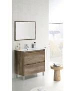 Ferramenta1.com | Kit mobile bagno dakota 2 cassetti 80 rovere nordik - PZ 1