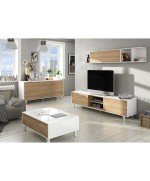 Ferramenta1.com | Kit credenza 3 ante zaiken 154x41xh75 cm bianco rov - PZ 1