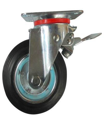 Ferramenta1.com | Ruota industriale d  85 piastra girev c/freno exp - PZ 1