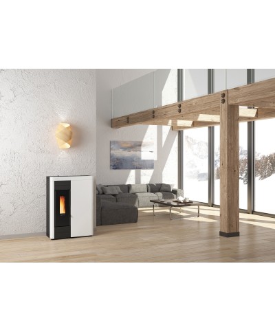 Ferramenta1.com | Termostufa pellet erm/slim 14,5kw virna idro bianco - PZ 1