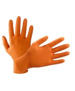 Ferramenta1.com | Guanti nitrile arancione conf.10 pz. tg.l - CF 1