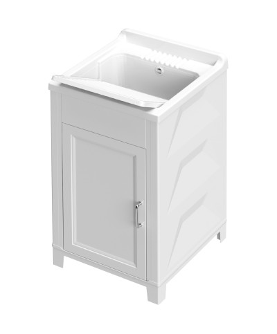 Ferramenta1.com | Kit lavatoio resina antiacido 45x50 cm bianco - PZ 1