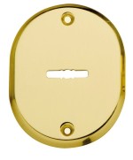 Ferramenta1.com | Bocchetta doppia mappa c/fori cromo satinato - PZ 1