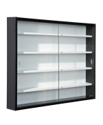 Ferramenta1.com | Kit vetrinetta 80x9,5xh60 cm nero - PZ 1