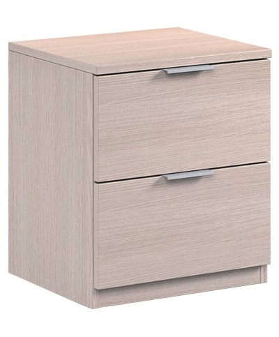 Ferramenta1.com | Kit comodino 2 cassetti 46x38x34 rovere chiaro - PZ 1