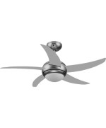 Ferramenta1.com | Ventilatore a soffitto c/telec+luce d 130 silver - PZ 1