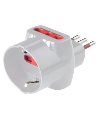 Ferramenta1.com | Rosi 78045 adattatore triplo 10a 2pr bip +1 schu c/limit - PZ 1