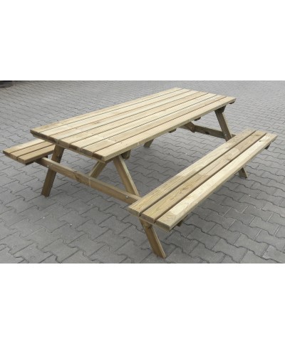 Ferramenta1.com | Set picnic legno impregnato 180x160xh71 cm - PZ 1