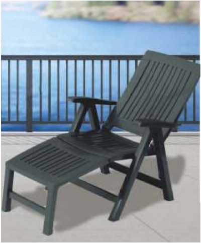 Ferramenta1.com | Sdraio c/poggiapiedi lucrezia relax antracite - PZ 1