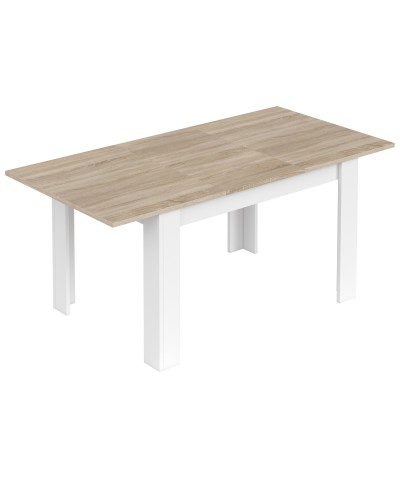 Ferramenta1.com | Kit tavolo kendra 90x140/190xh78 cm rovere bianco - PZ 1